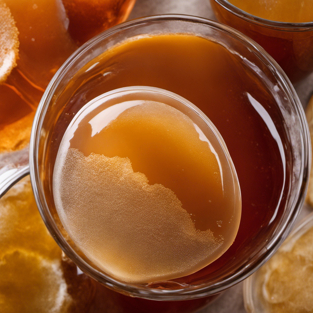 An image showcasing the step-by-step process of crafting a Kombucha Tea Scoby