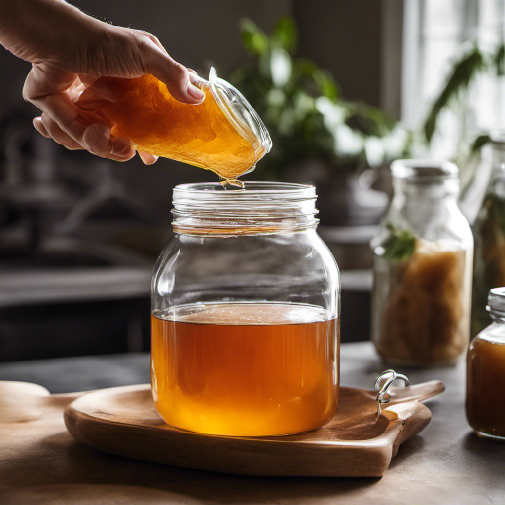 An image capturing the step-by-step process of preparing Kombucha tea