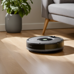 An image that showcases the sleek design of the iRobot Roomba 671020 robot vacuum, capturing its intelligent navigation system in action as it effortlessly glides across various surfaces, leaving a pristine trail behind