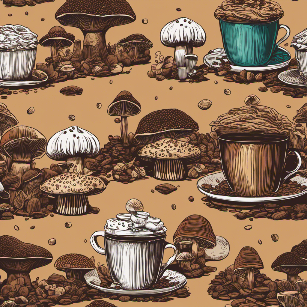 An image highlighting the caffeine content in Ryze Mushroom Coffee