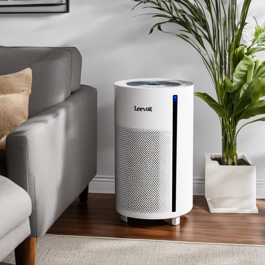 An image that showcases the LEVOIT Core 300 Air Purifier in a pristine white color