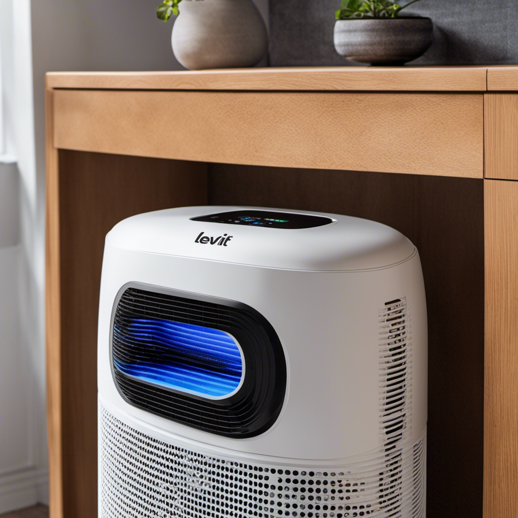 An image capturing the LEVOIT Core 200S Air Purifier's filter in close-up