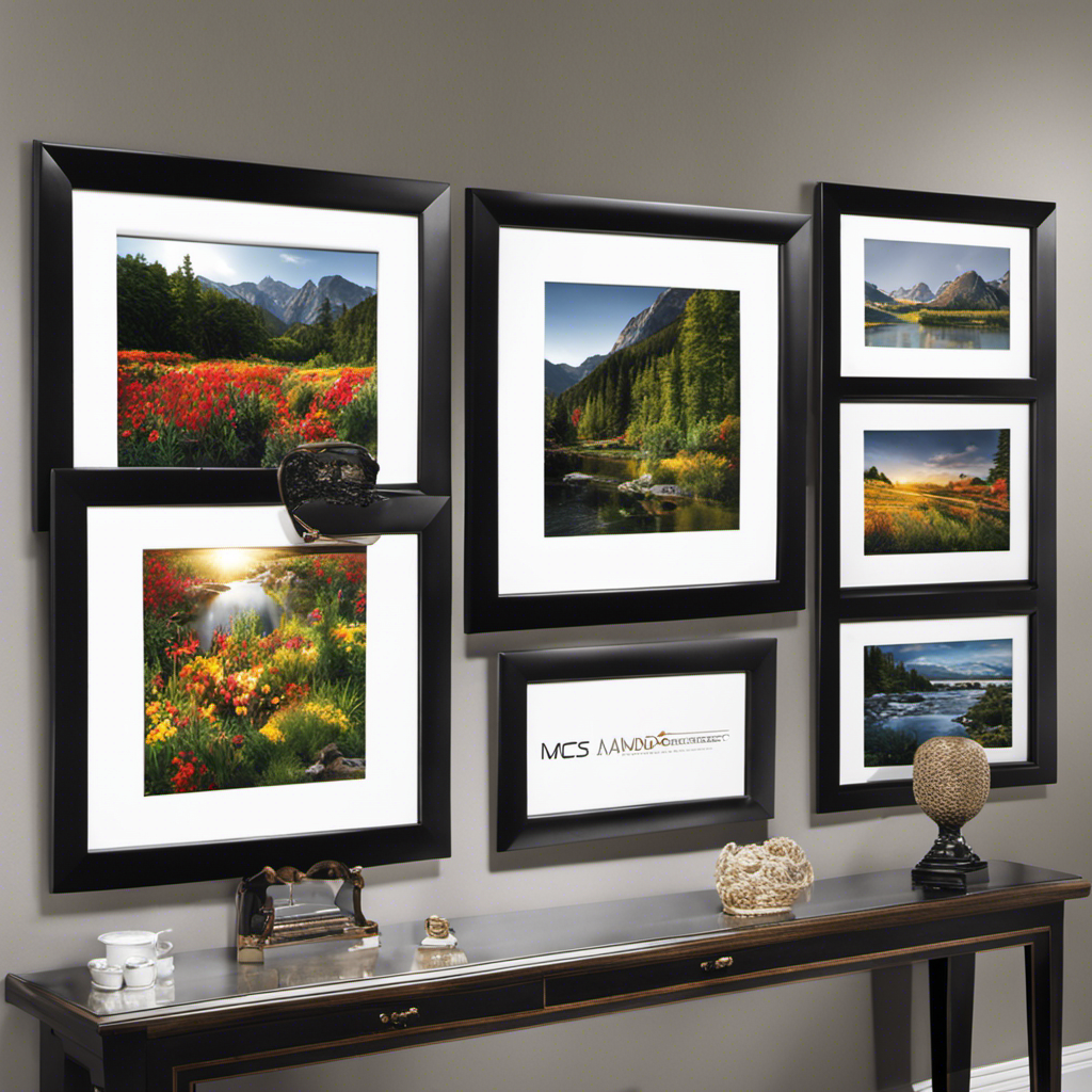 An image showcasing the MCS Studio Gallery Frame: capture the sleek, refined lines of its matte black finish, highlighting its robust construction and the seamless display of your cherished artwork