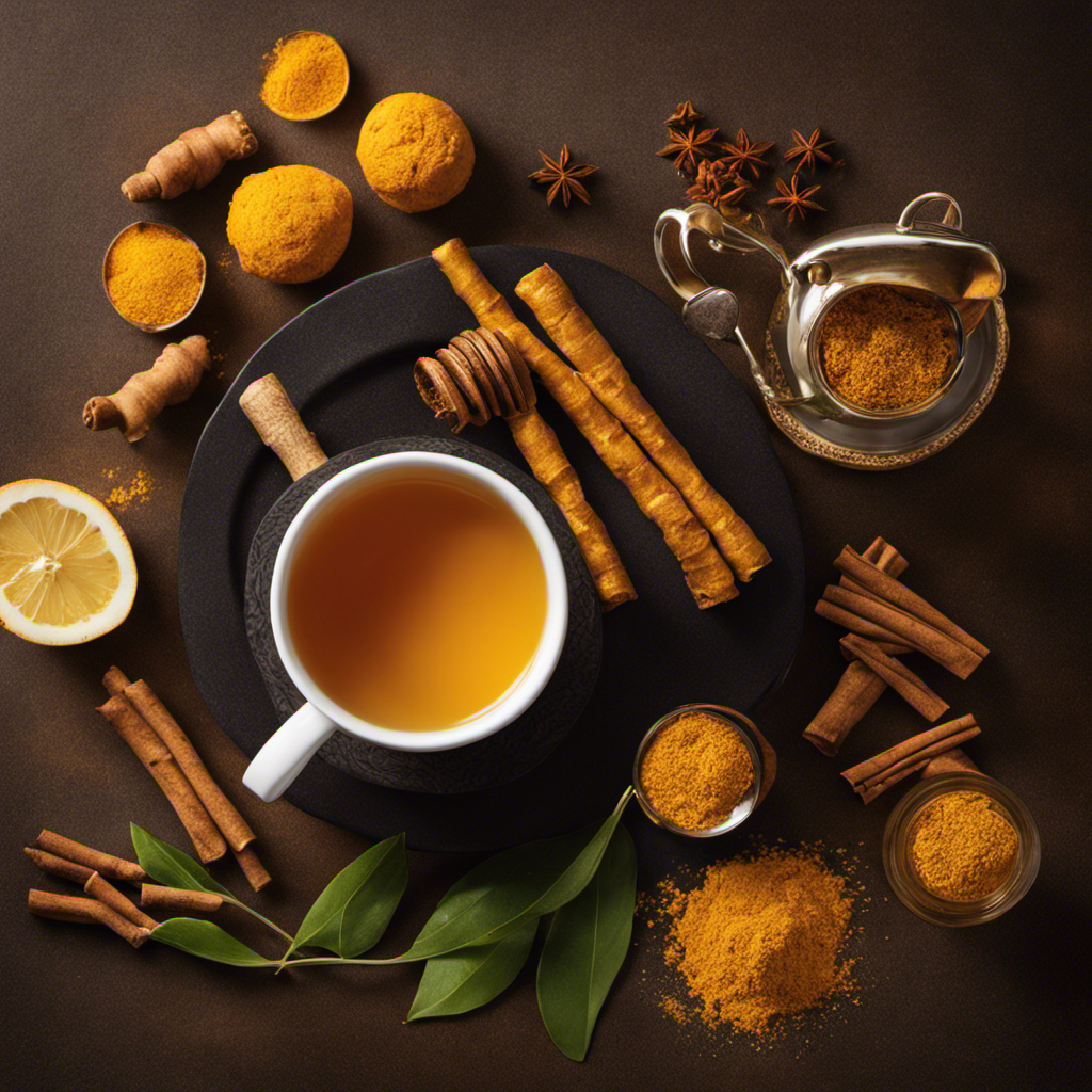 the essence of a soothing cup of medicinal turmeric tea