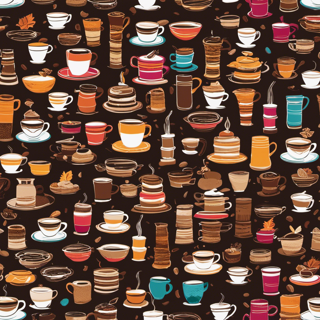 An image showcasing a vibrant, inviting coffee shop scene with a stylish barista passionately brewing a variety of Nespresso flavors