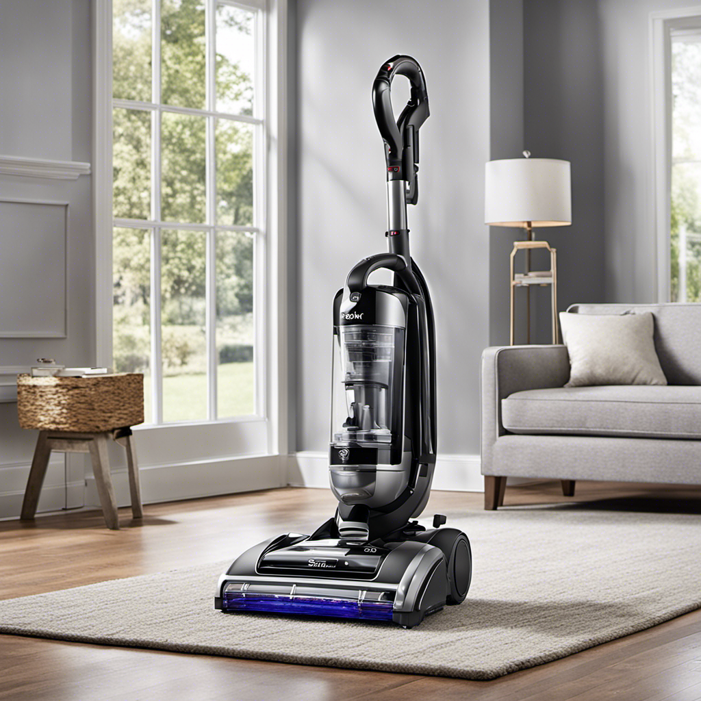An image showcasing the Shark NV360 Navigator vacuum cleaner, highlighting its exceptional power and convenience