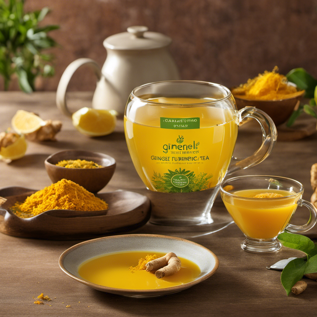 An image capturing the vibrant blend of Simple Truth Ginger Turmeric Tea
