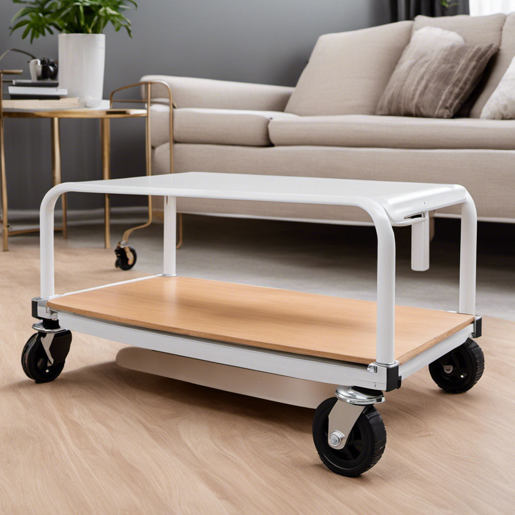 An image showcasing a furniture dolly from SPACEKEEPER in action
