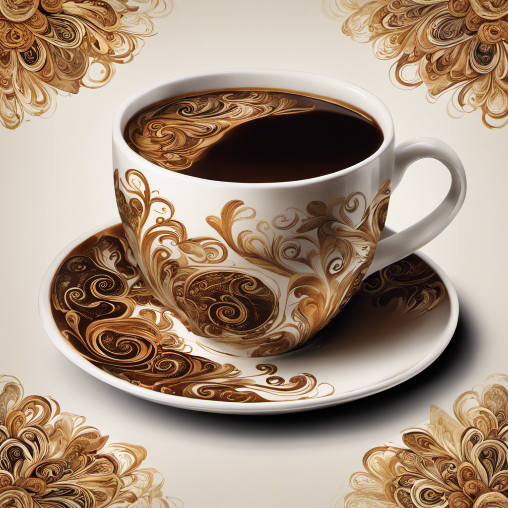 An image of a hand delicately holding a porcelain cup, capturing the steam rising from a meticulously brewed coffee