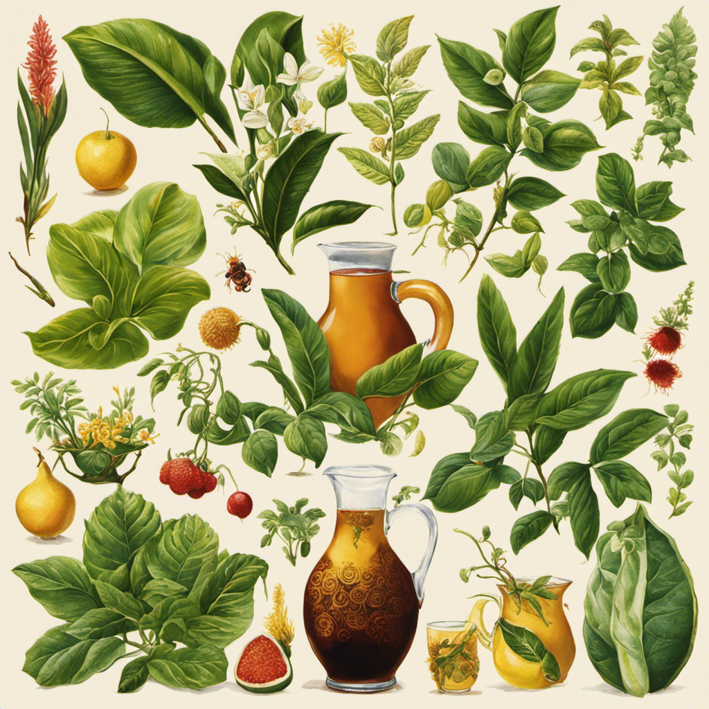 An image showcasing the diverse botanical family that gives rise to popular beverage sources like Asi and Yerba Mate