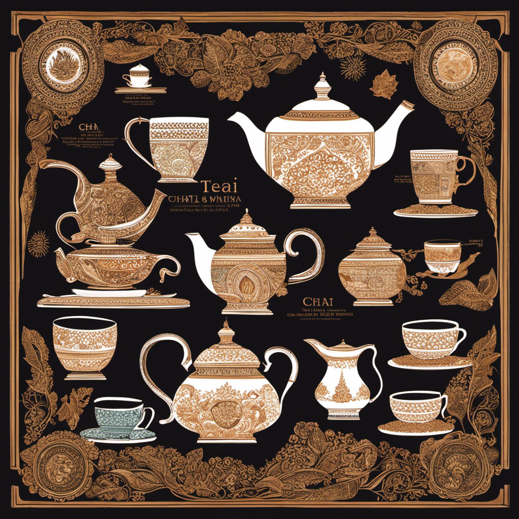 An image showcasing the evolution of chai tea throughout history