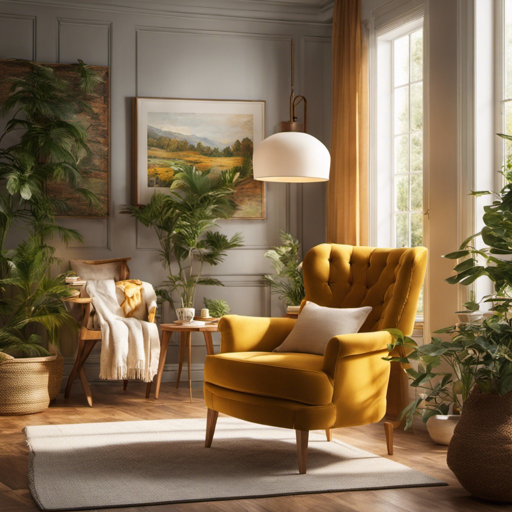 An image featuring a serene, sunlit room with warm natural tones