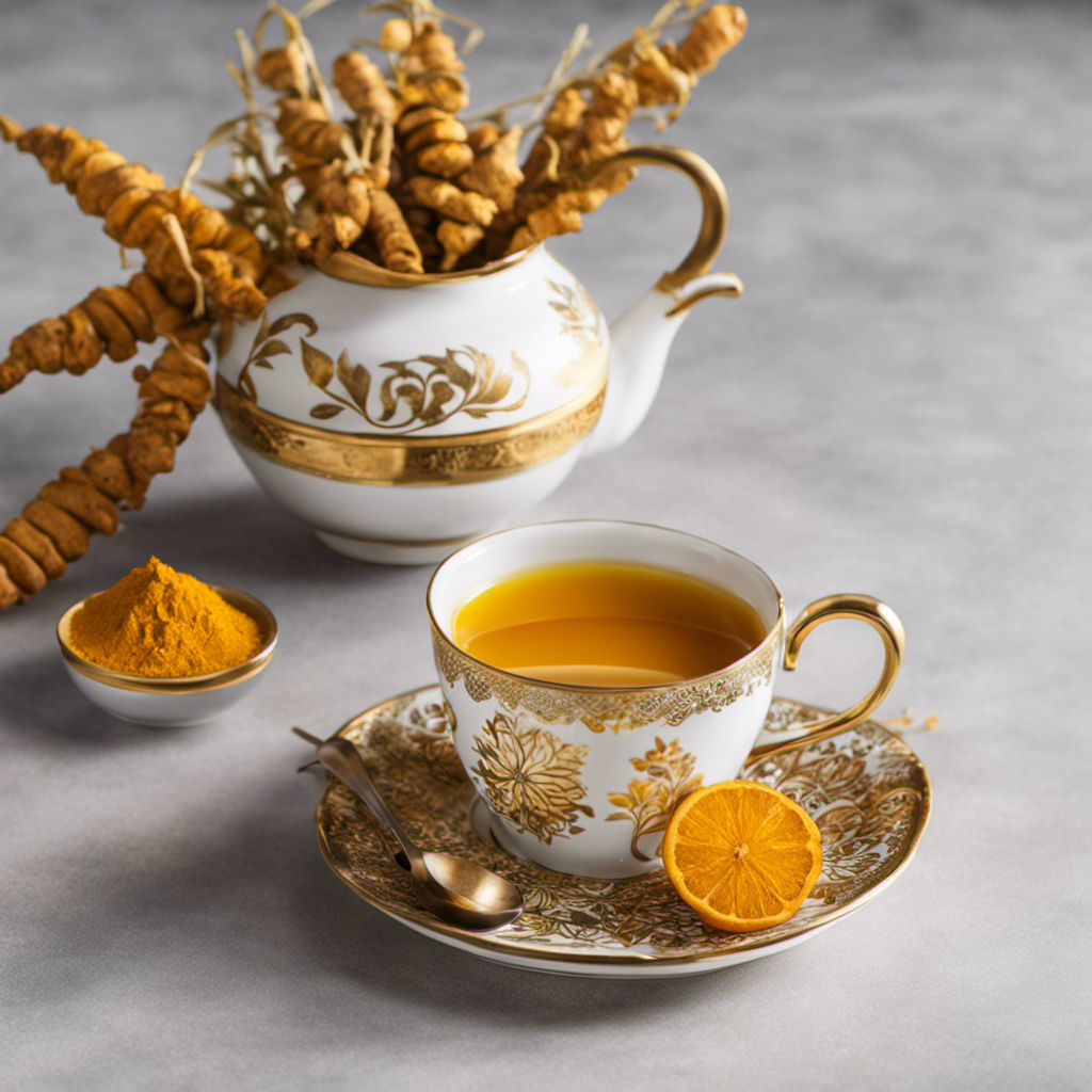An image capturing the vibrant essence of Turmeric Tea from the Philippines