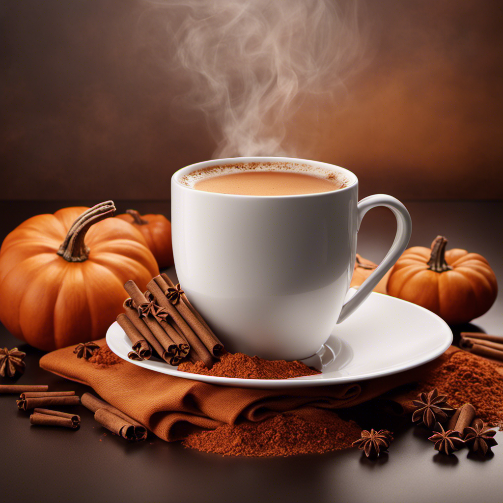 An image showcasing the warm hues and inviting aromas of Nespresso Pumpkin Spice
