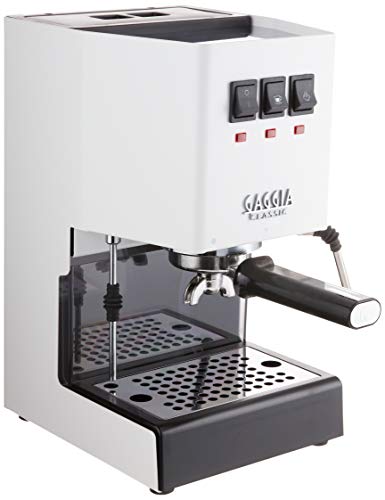 Gaggia RI9380/48 Classic Pro Espresso Machine, 900 milliliters, Polar White