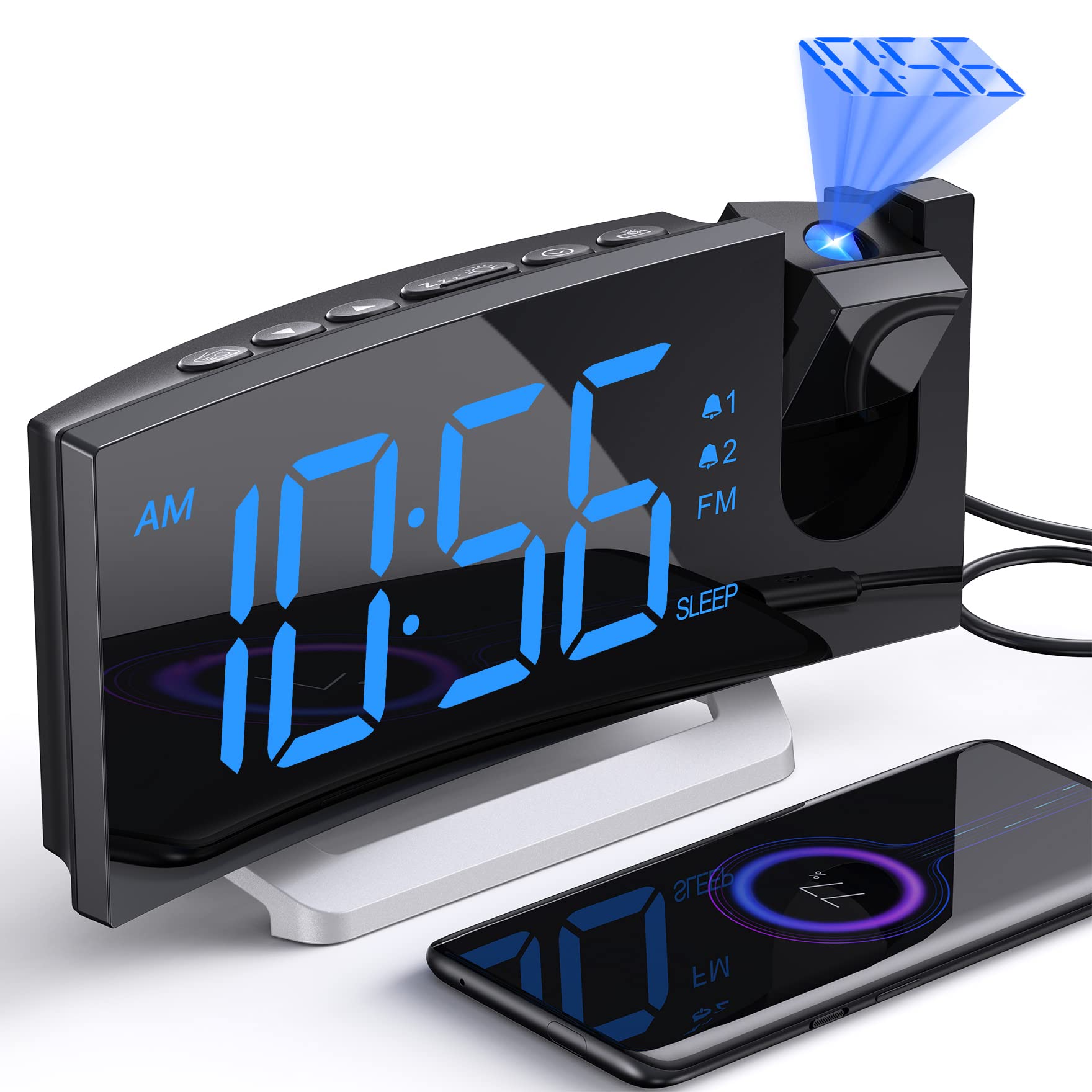 Uptimus Projection Alarm Clock