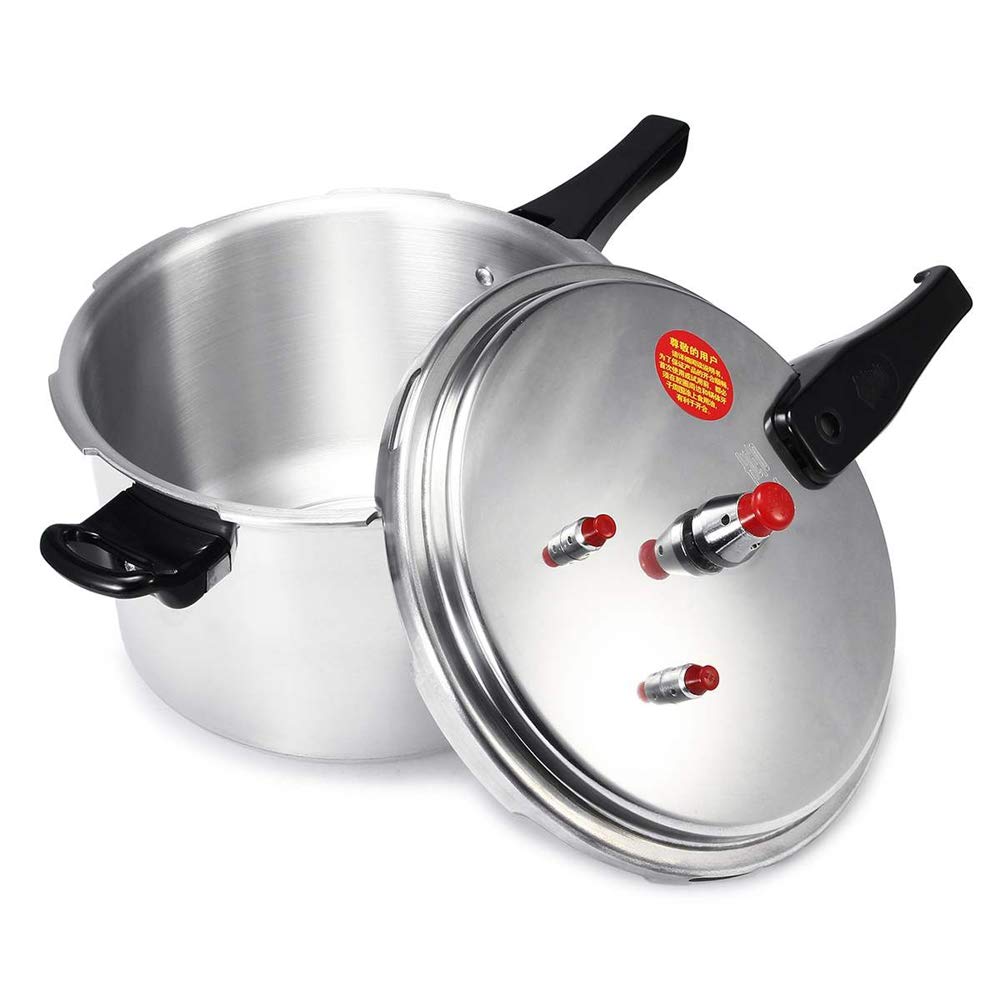 4L Stainless Steel Pressure Cooker Soup Meats Pot 7.8 in Outdoor Camping Cookware Gas Stove Cooking Pot Faster Cooking and Safety Pressure Release