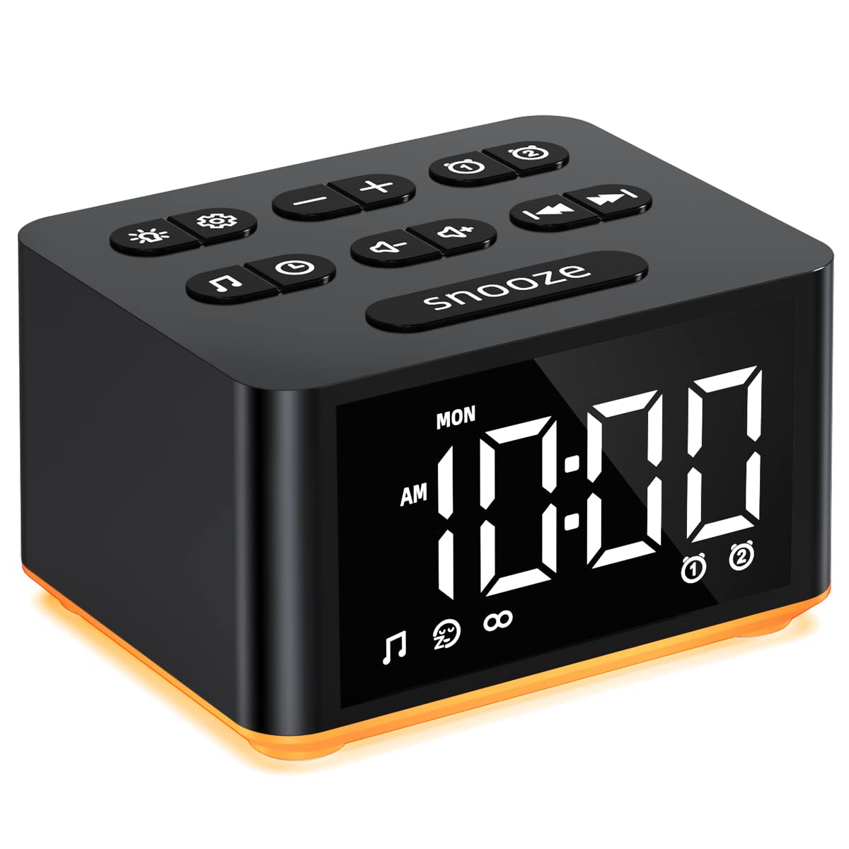 DailyBody White Noise Machine Sound Machine Small Alarm Clock