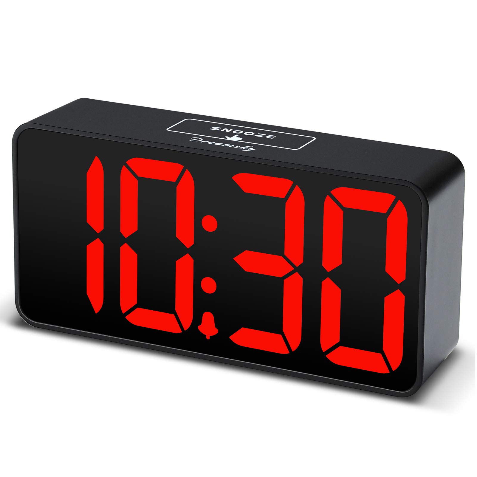 DreamSky Compact Digital Alarm Clock with USB Port