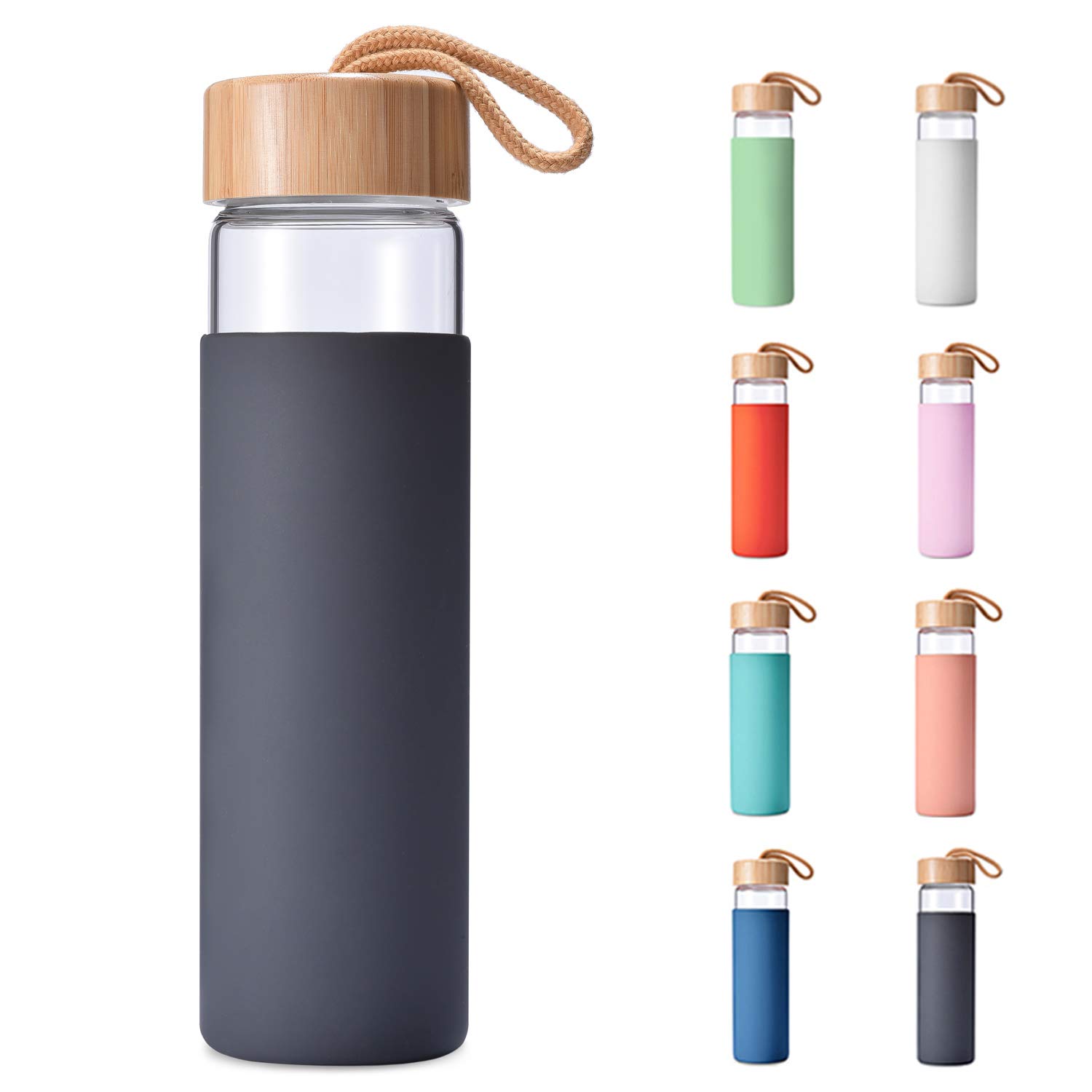 Yomious Glass Water Bottle