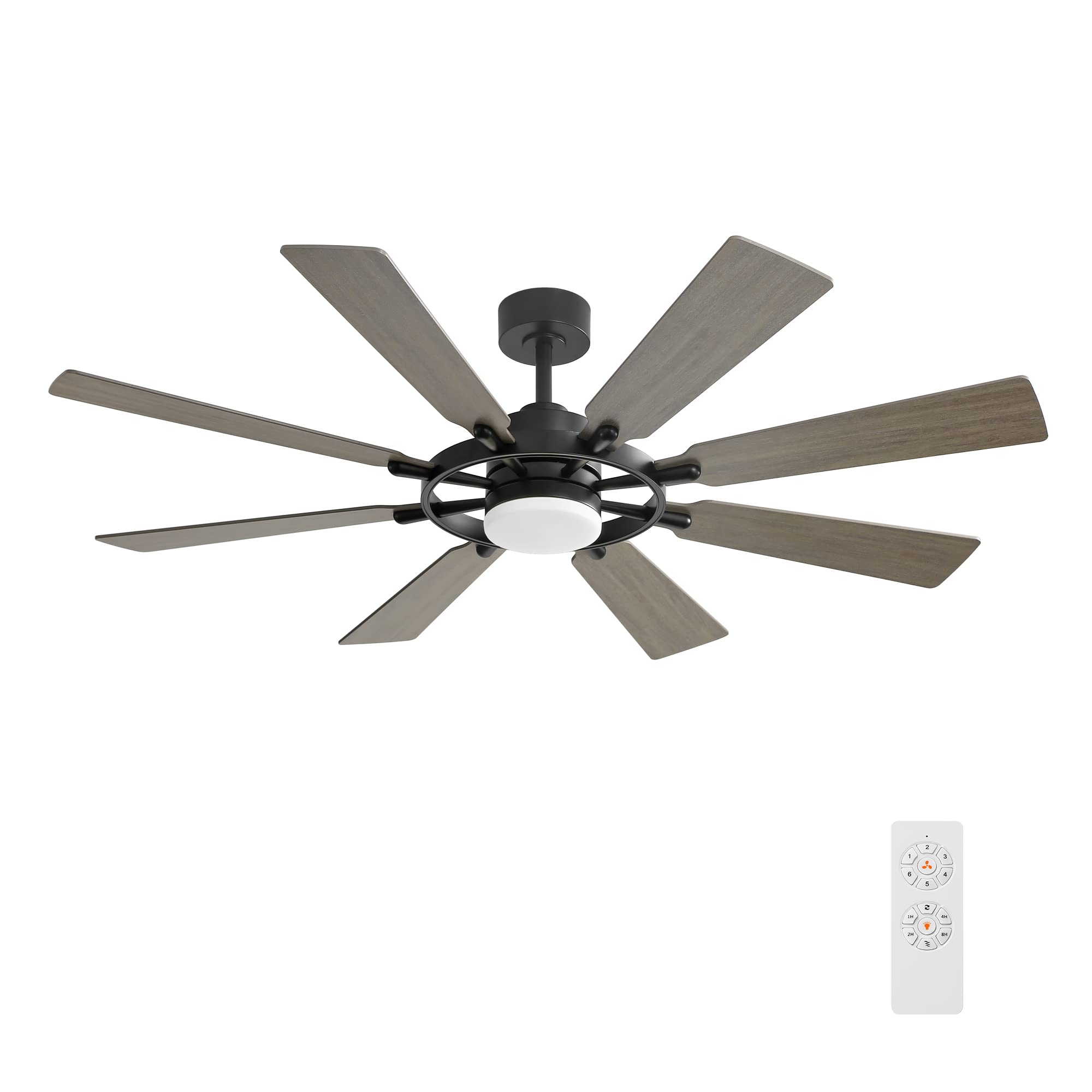 ELEHINSER 80" Ceiling Fan with Lights and Remote Control