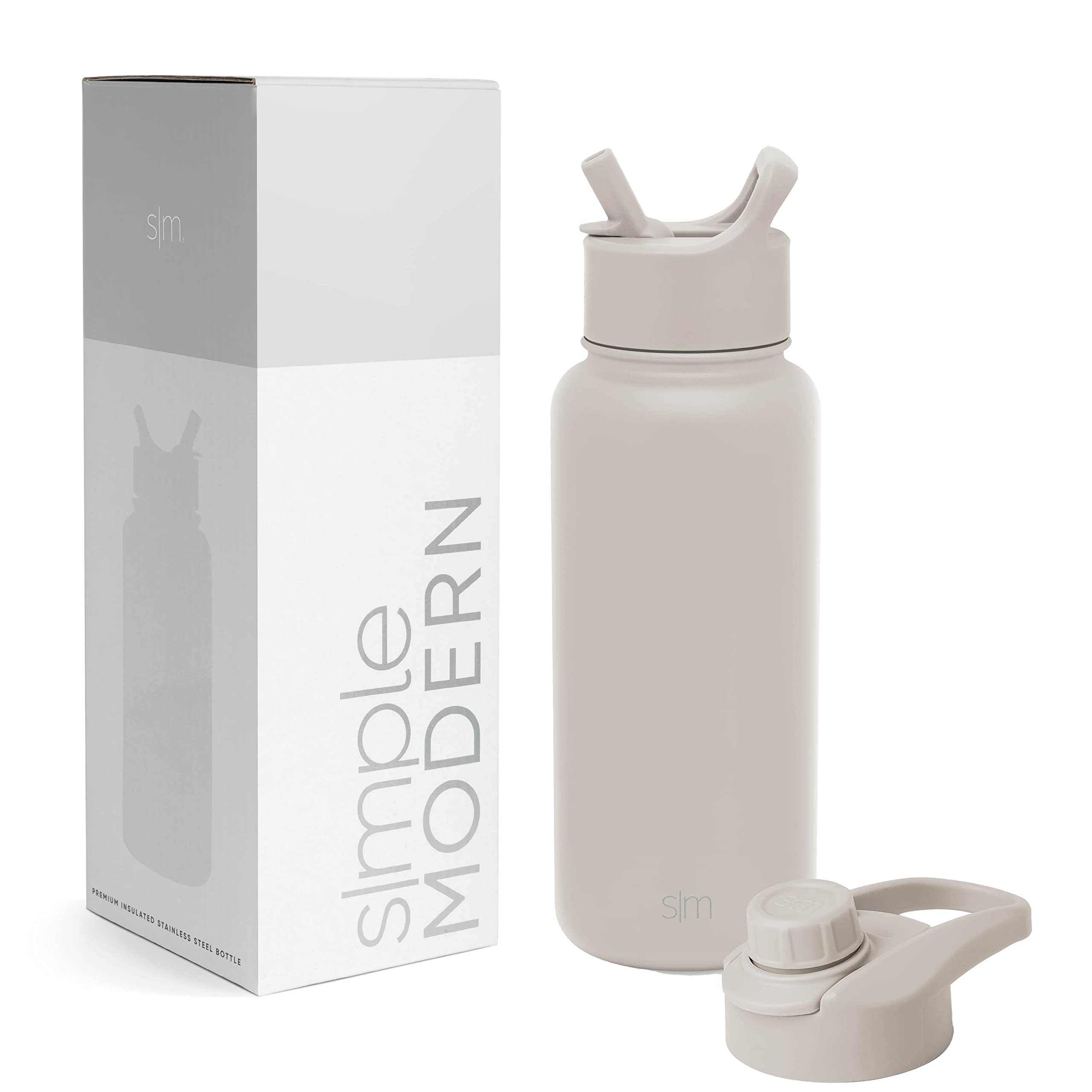 Simple Modern Water Bottle with Straw and Chug Lid