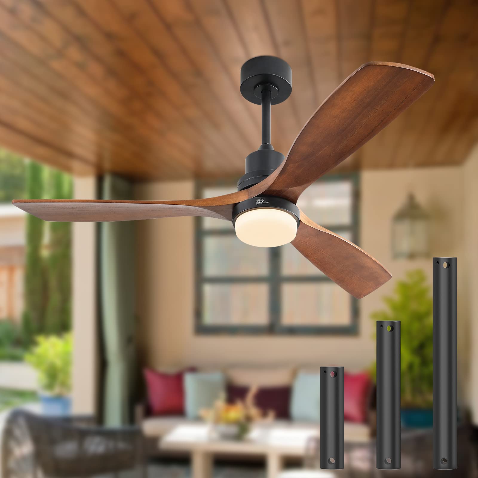 Sofucor Ceiling Fan with Lights Remote Control