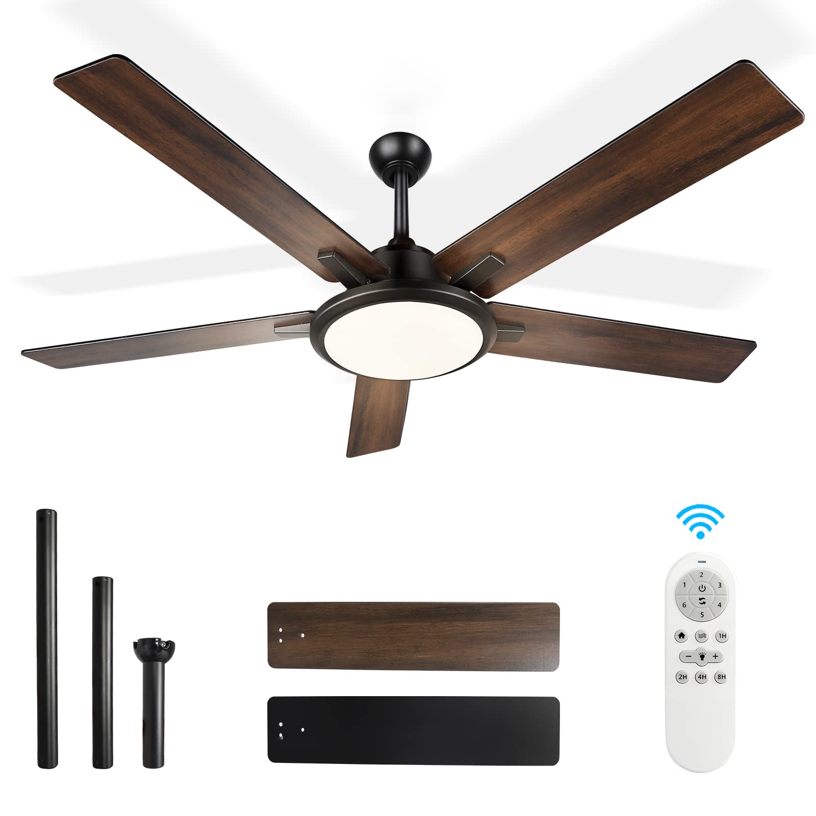 OUTON Ceiling Fans with Lights and Remote