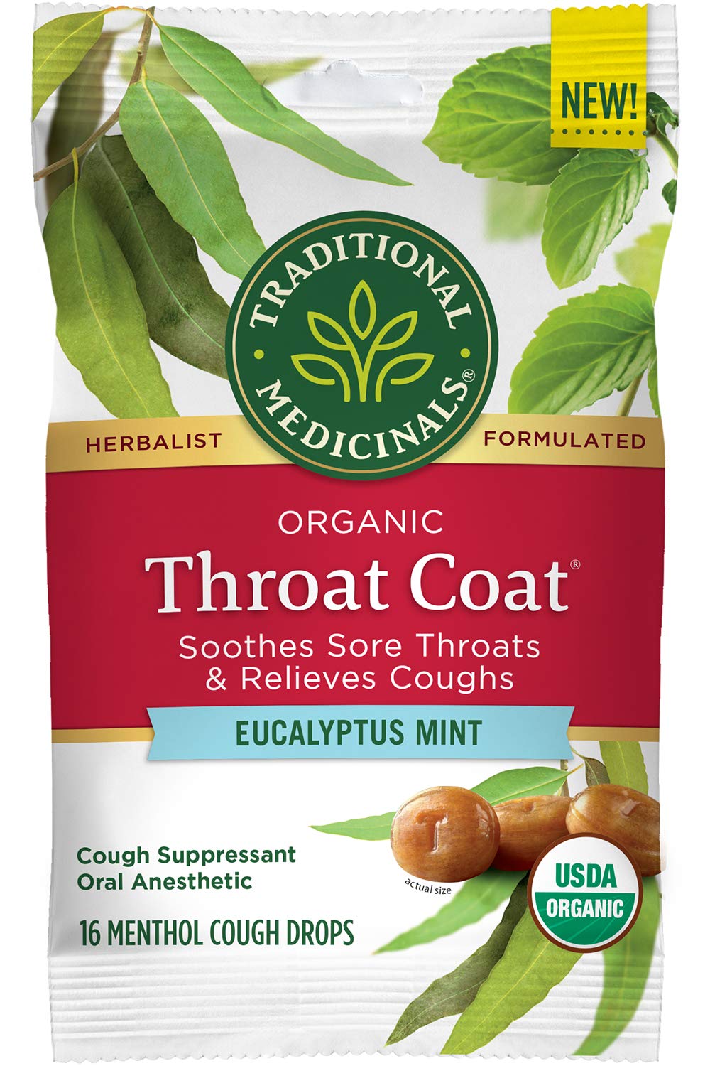 Traditional Medicinals Throat Coat Organic Cough Drops