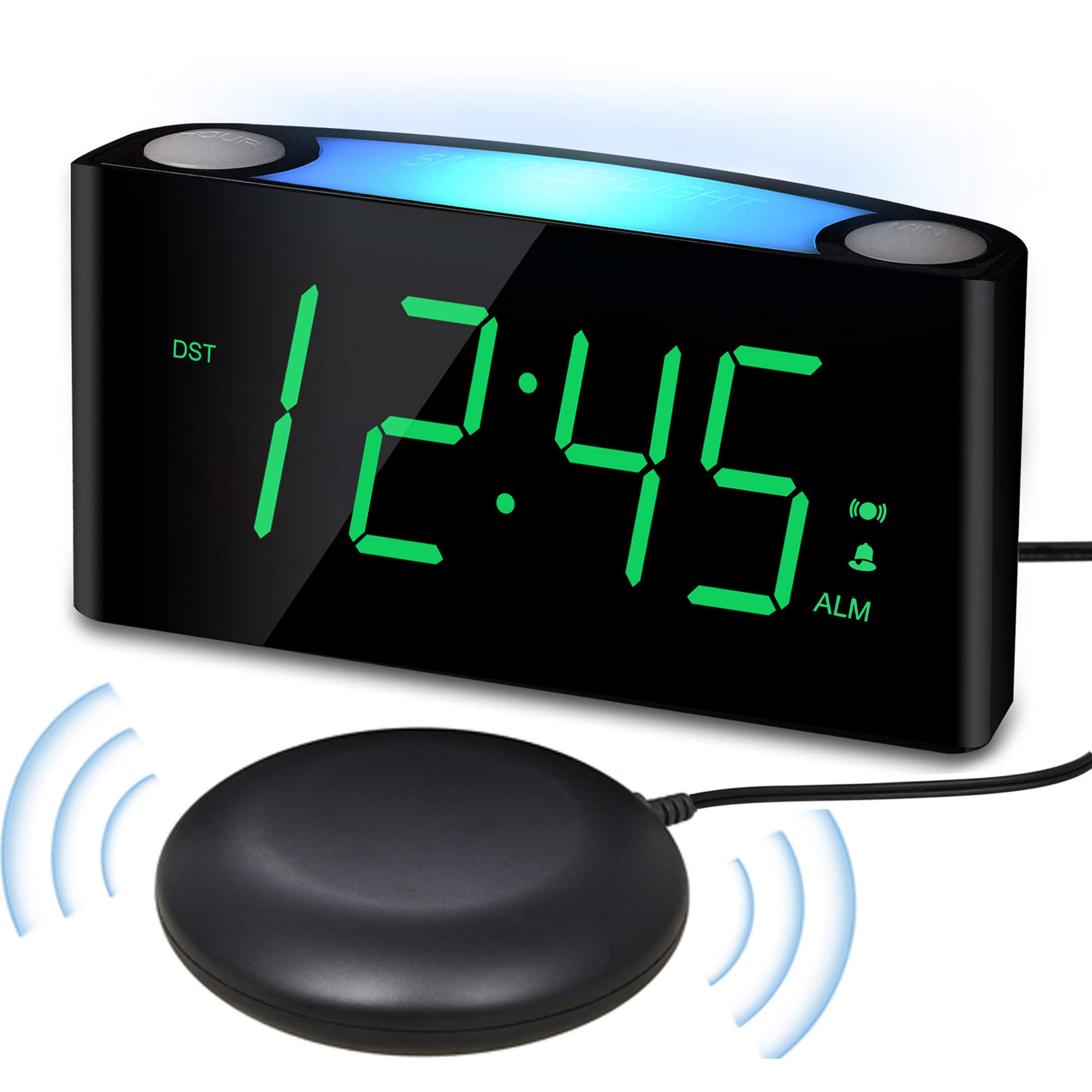PPLEE Extra Loud Vibrating Alarm Clock