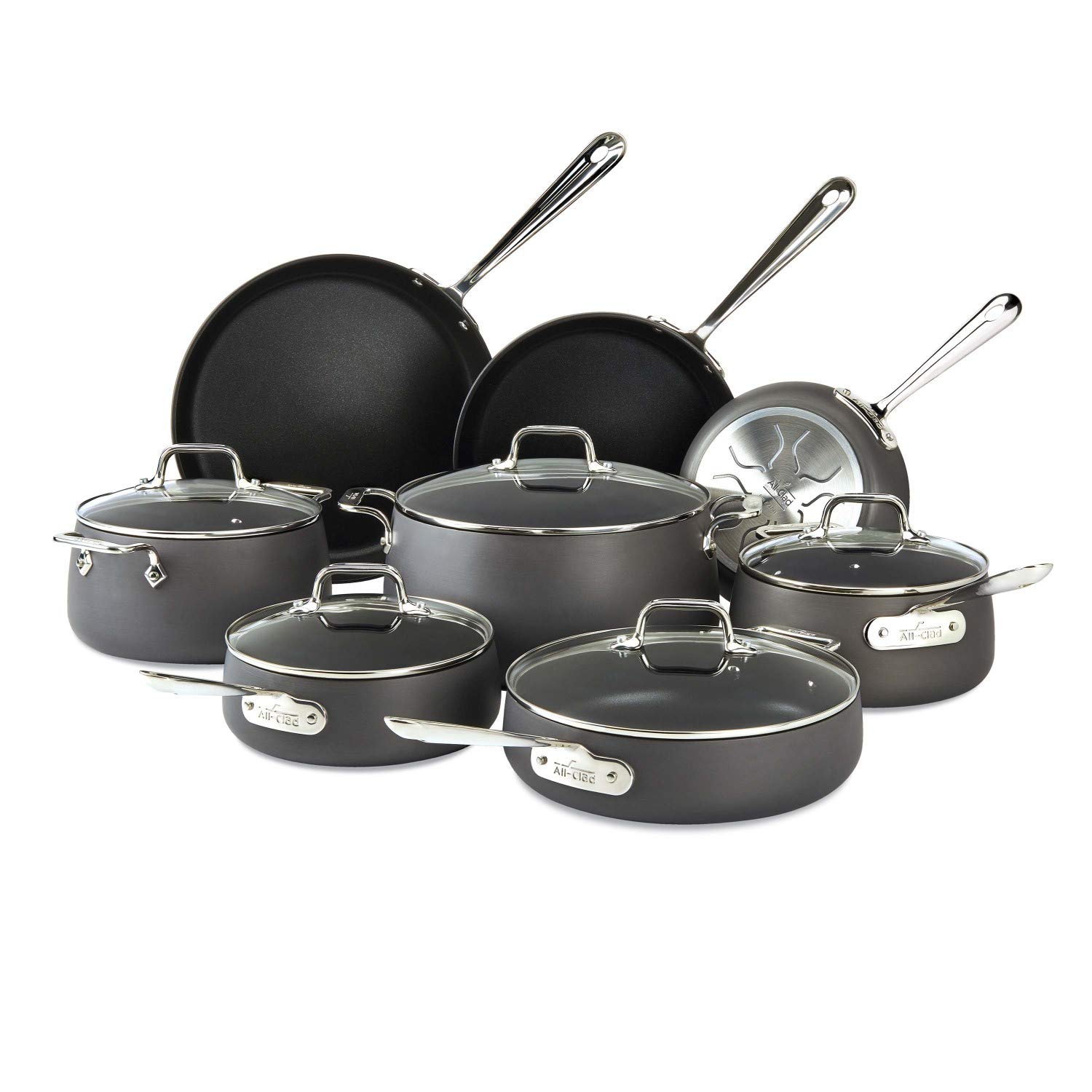All-Clad HA1 Hard Anodized Nonstick Cookware Set 13 Piece