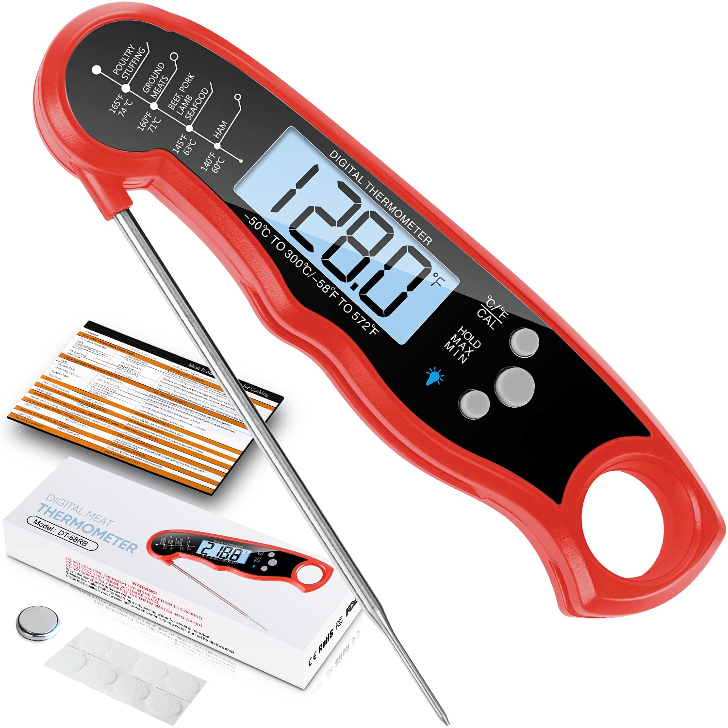 ImSaferell Instant Read Meat Thermometer