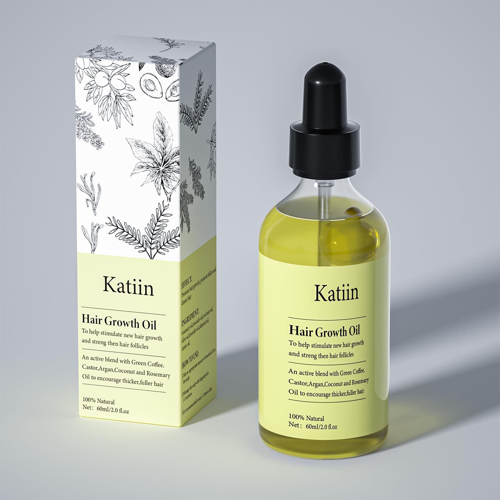 Katiin Veganic Natural Hair Growth Oil