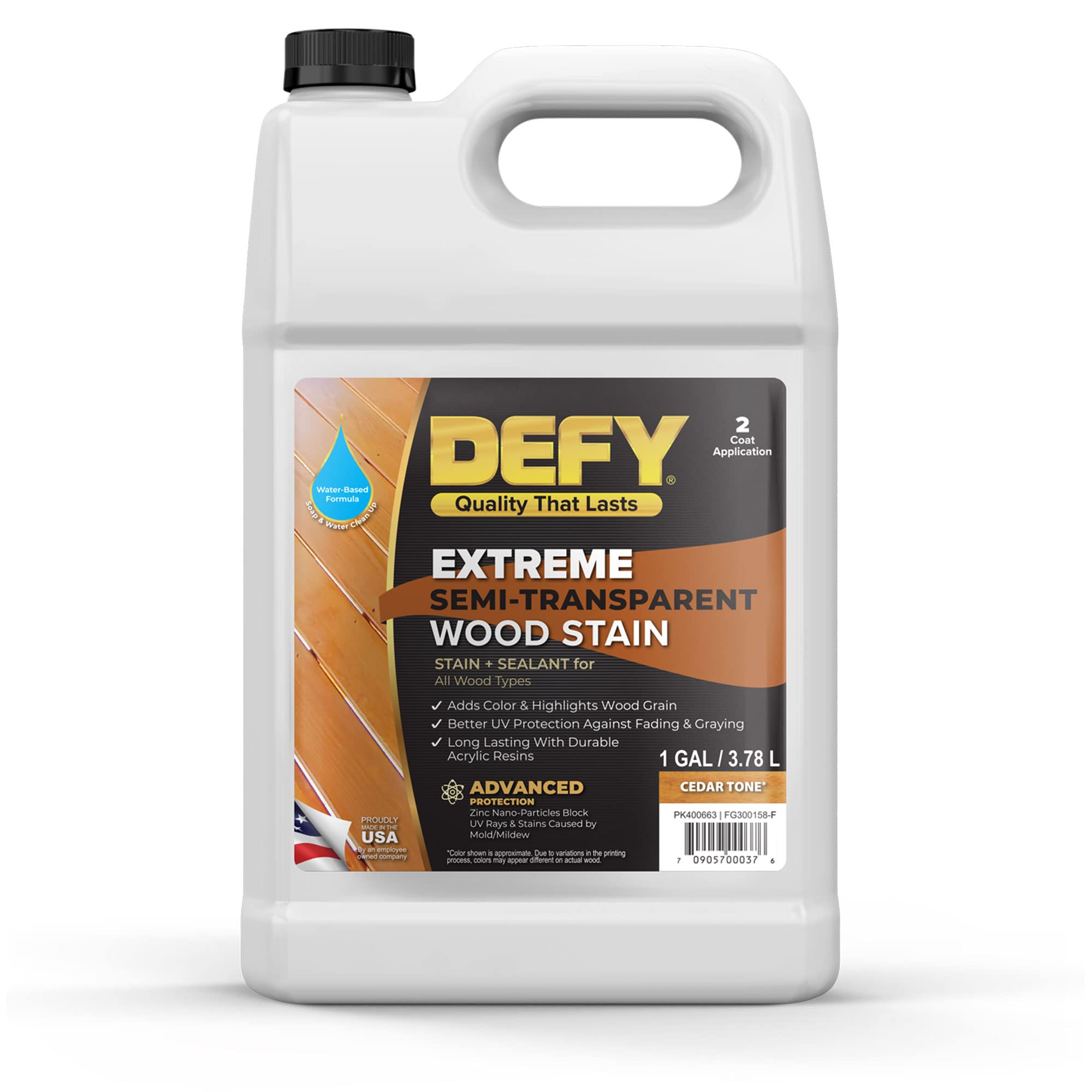 DEFY Extreme Cedar Tone Wood Stain