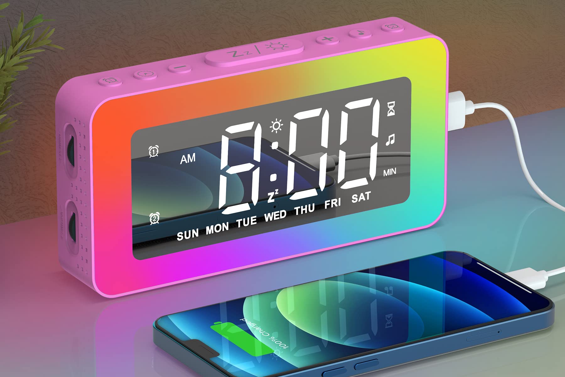 AFEXOA Super Loud Alarm Clock