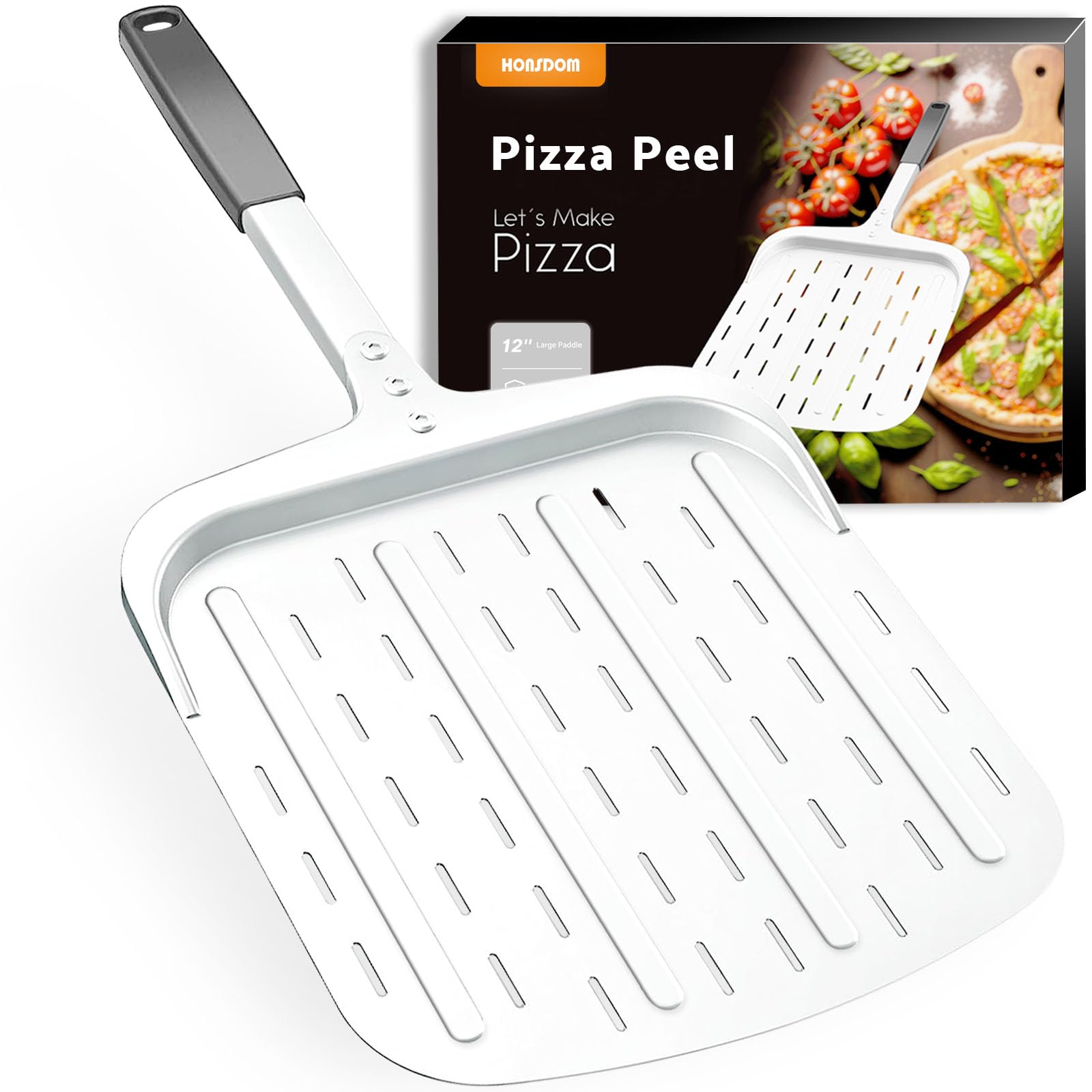 Honsdom Perforated Pizza Peel 12-inch