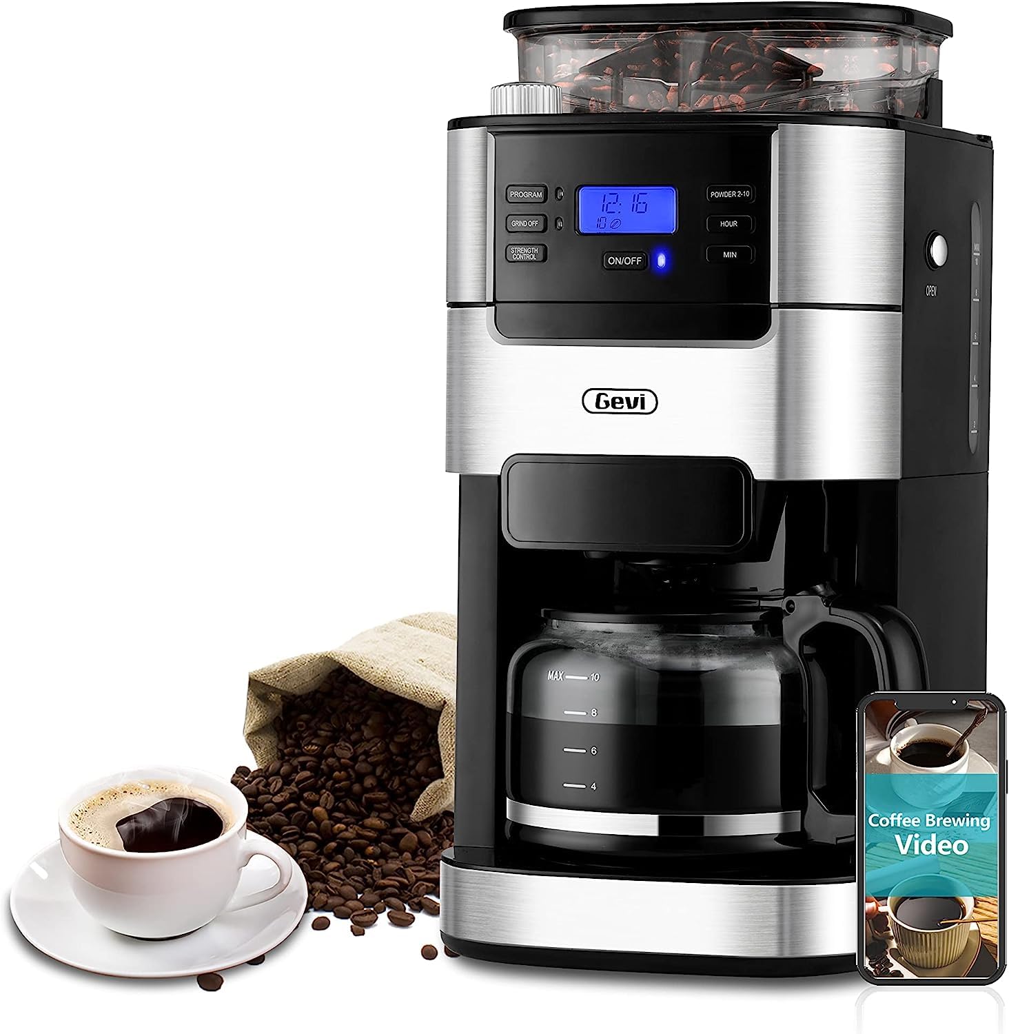 Gevi Grind and Brew Coffee Maker