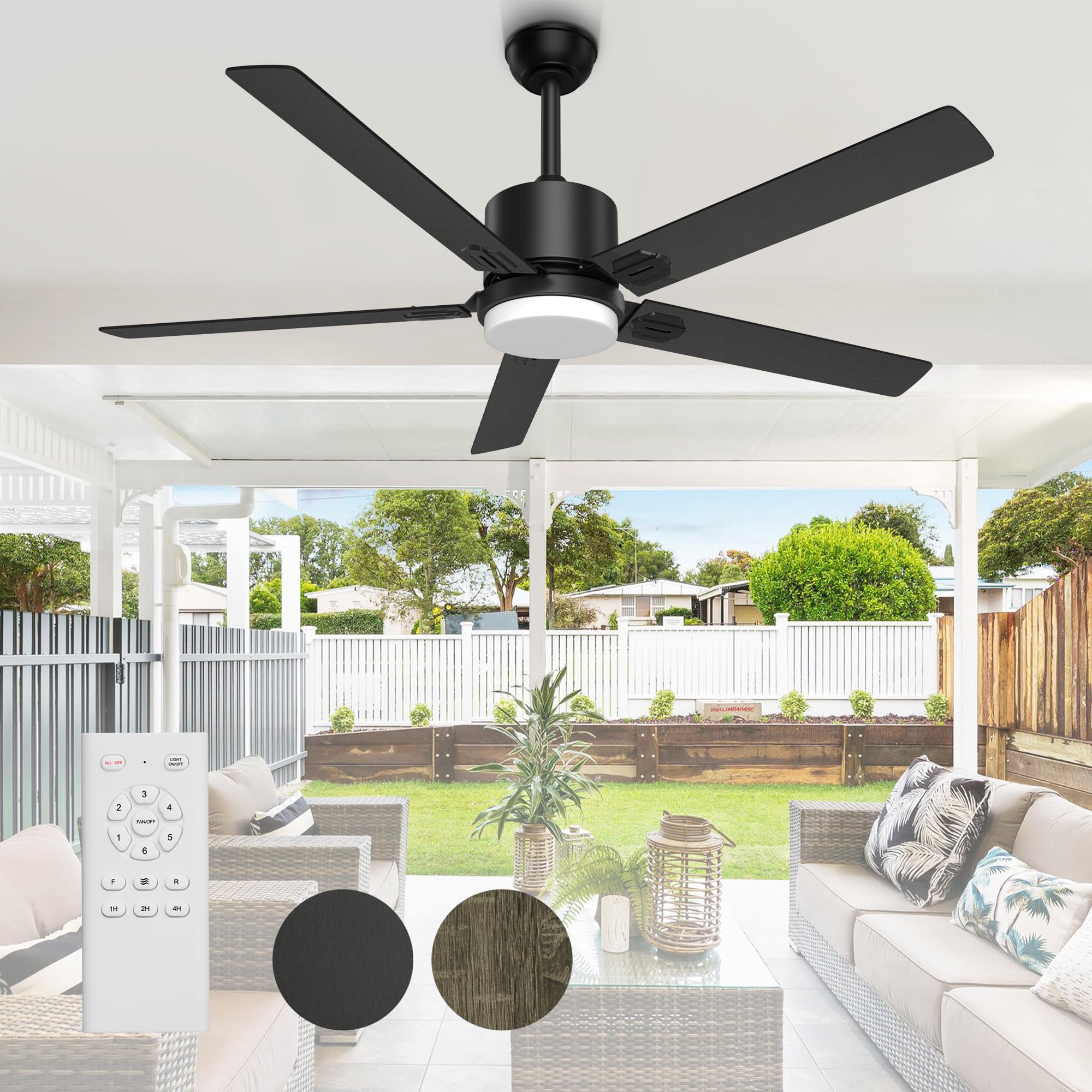 BECLOG Ceiling Fan with Light