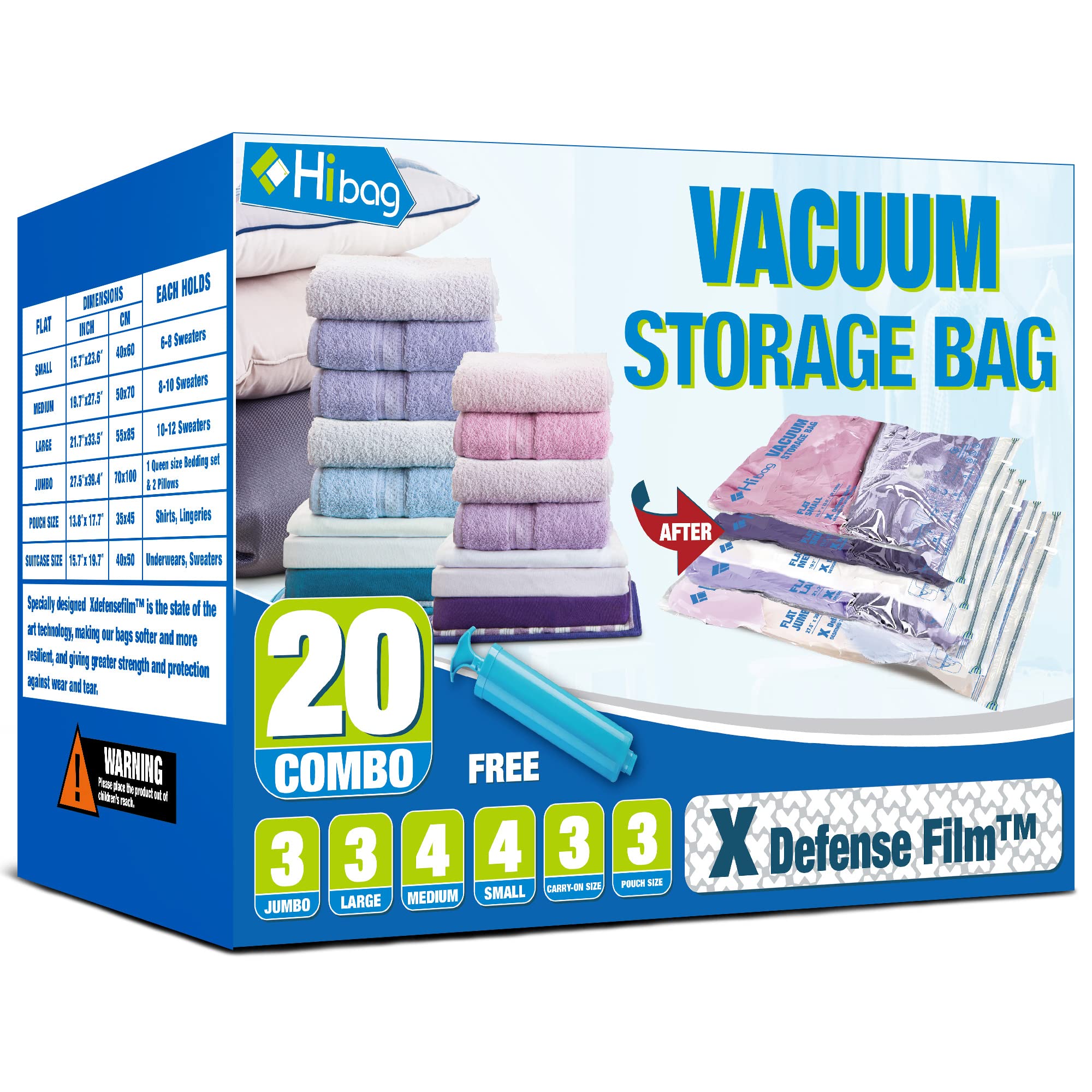 HIBAG Vacuum Storage Bags