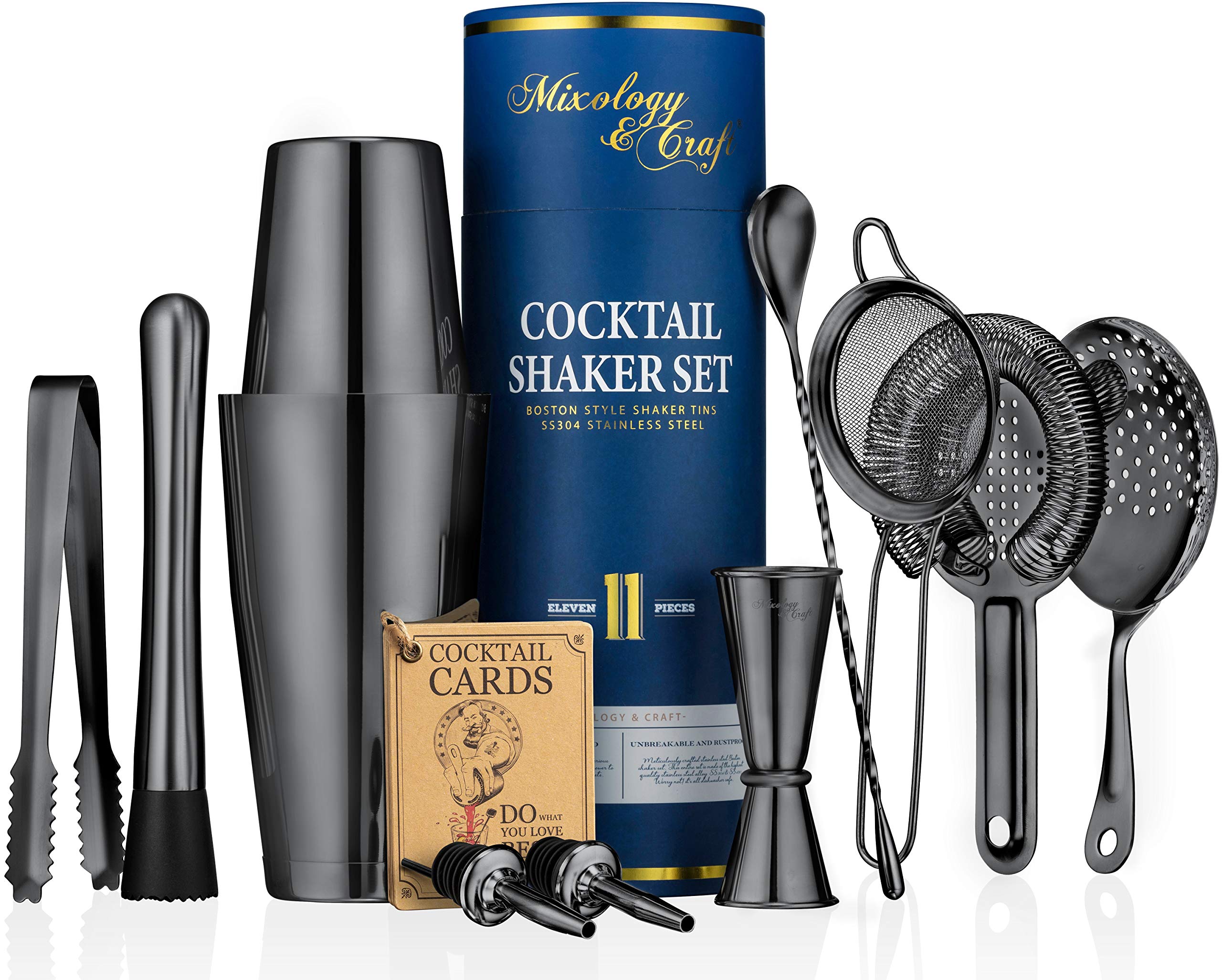 Mixology & Craft Cocktail Shaker Set