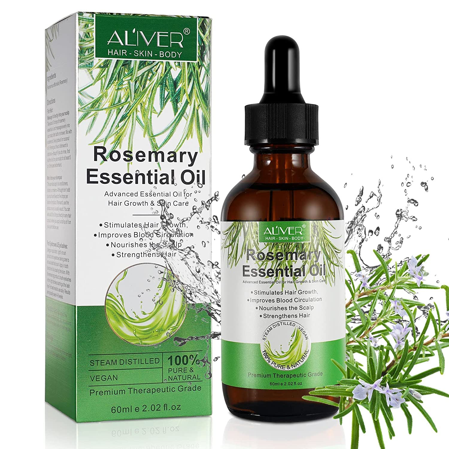 ALIVER Rosemary Essential Oil for Hair Growth