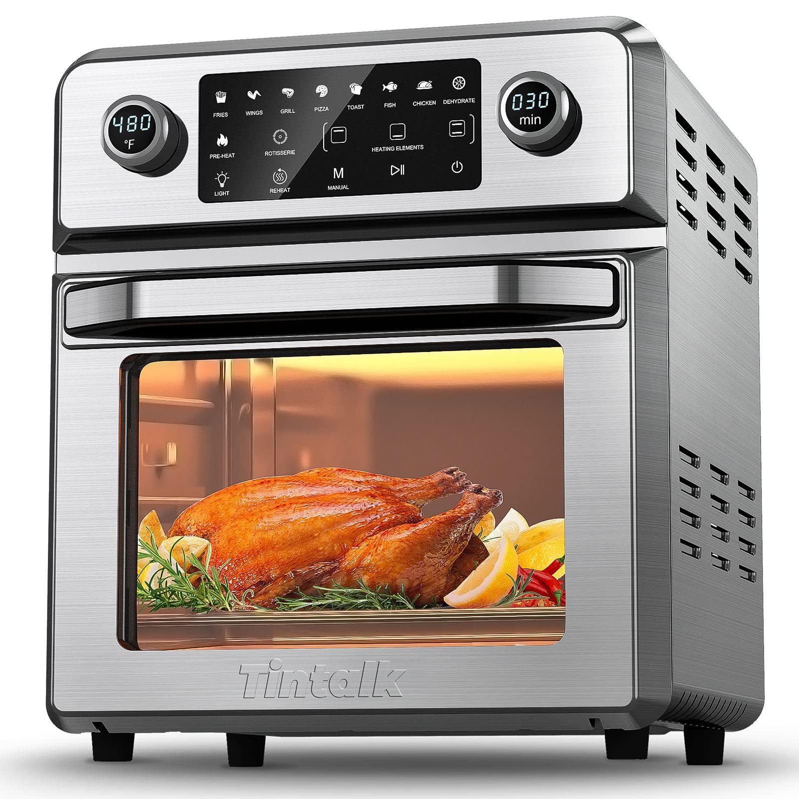 TINTALK Air Fryer Toaster Oven 16-Quart