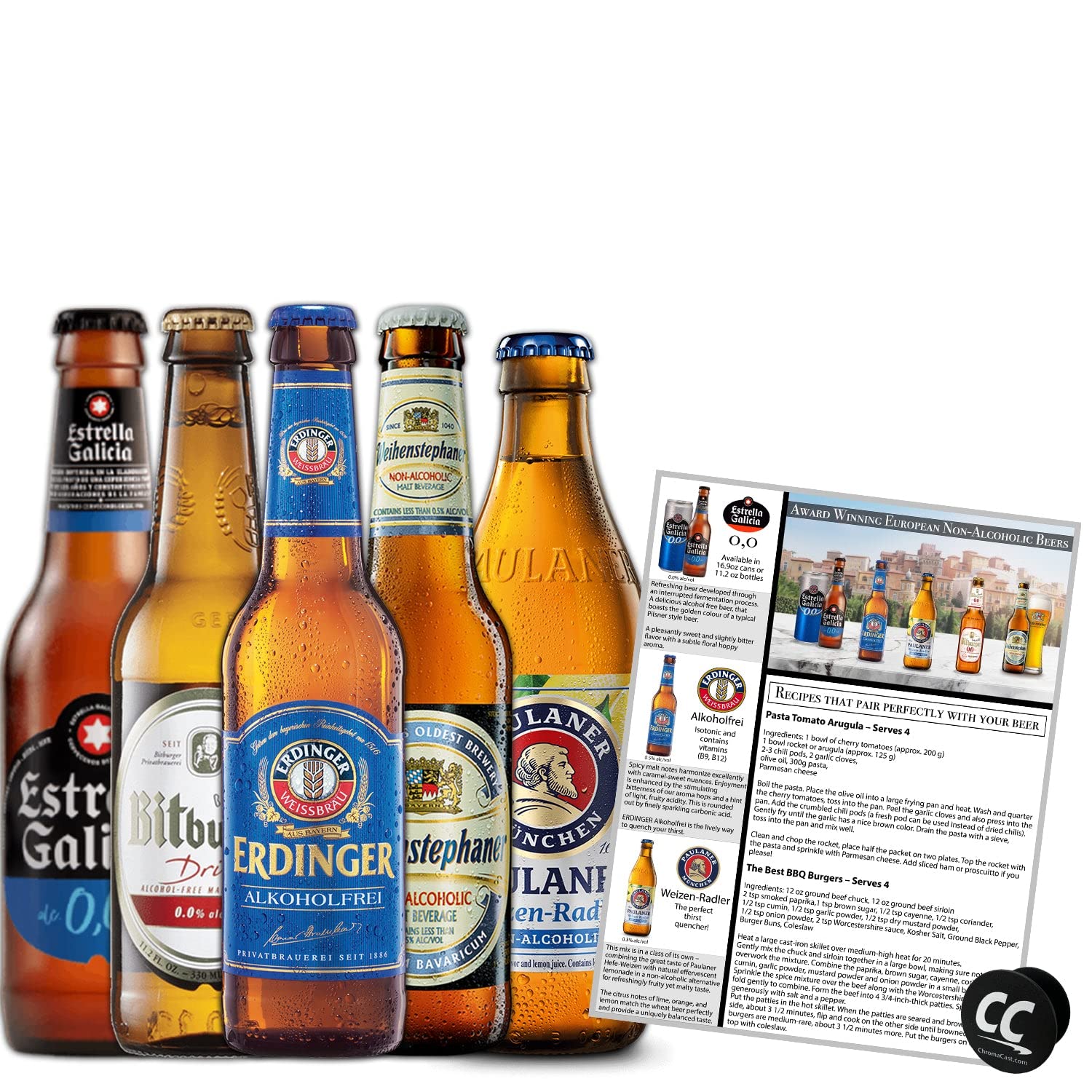 Sawtooth Non-Alcoholic European Beer Variety 5 Pack