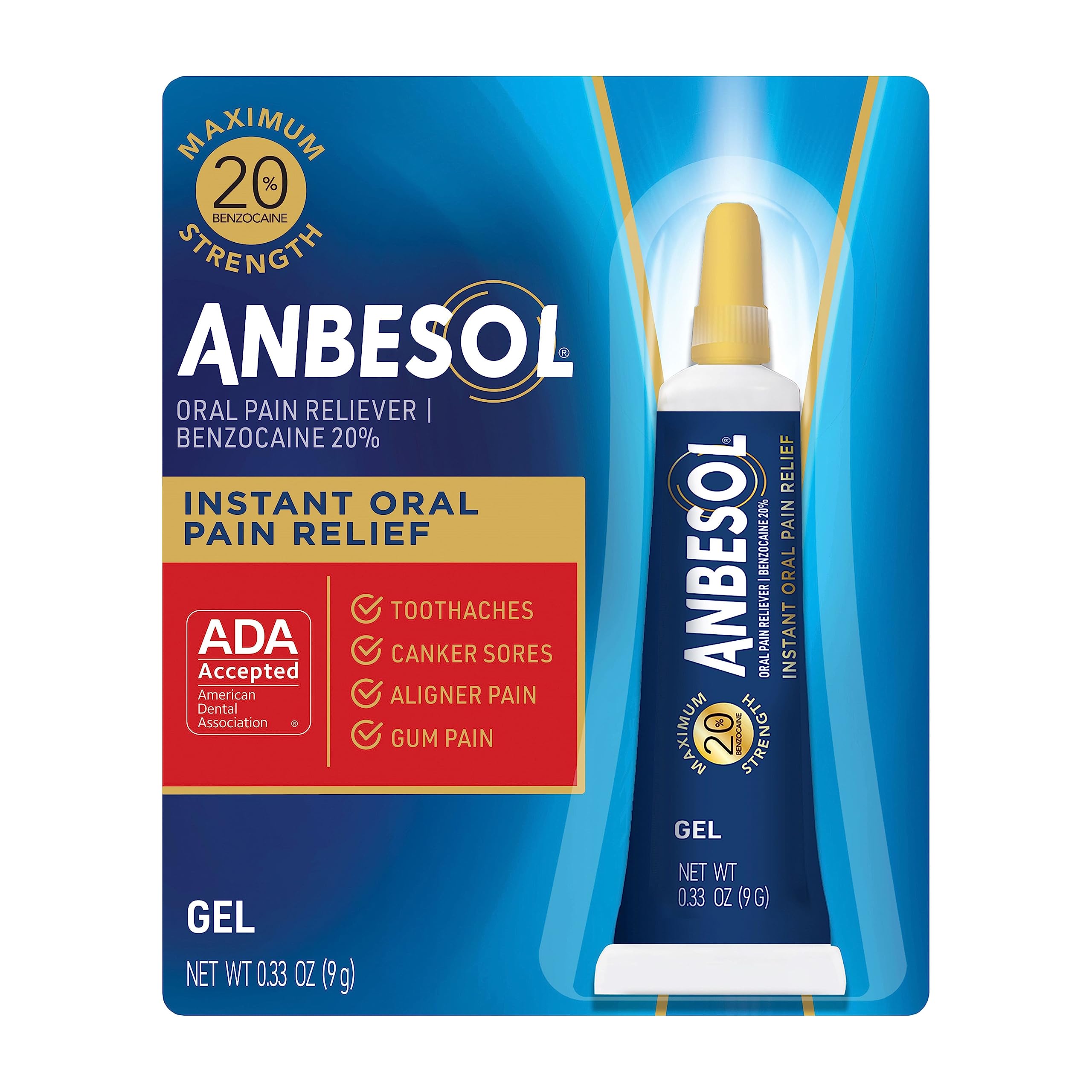 Anbesol Maximum Strength Oral Pain Relief Gel