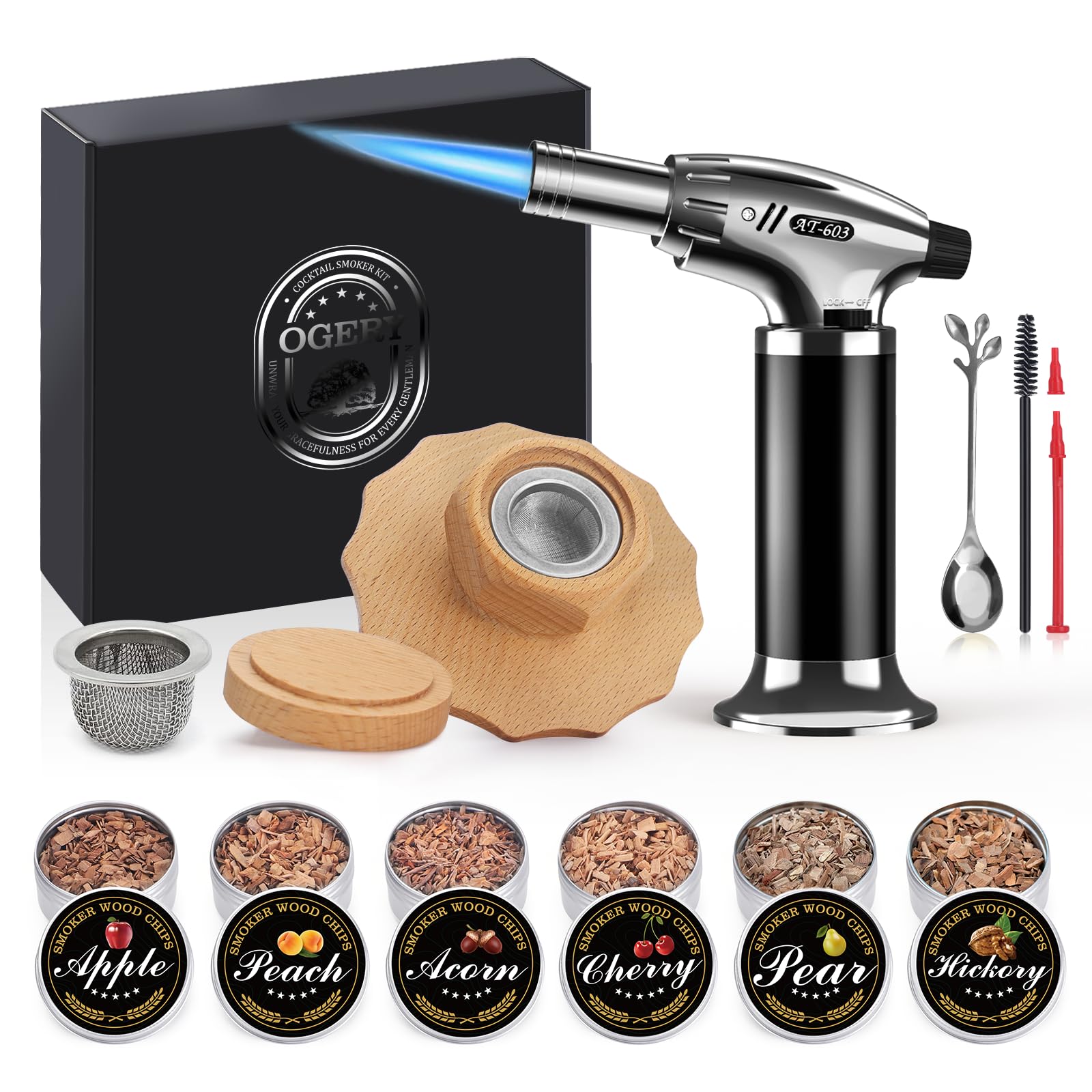 OGERY Cocktail Smoker Kit with Torch