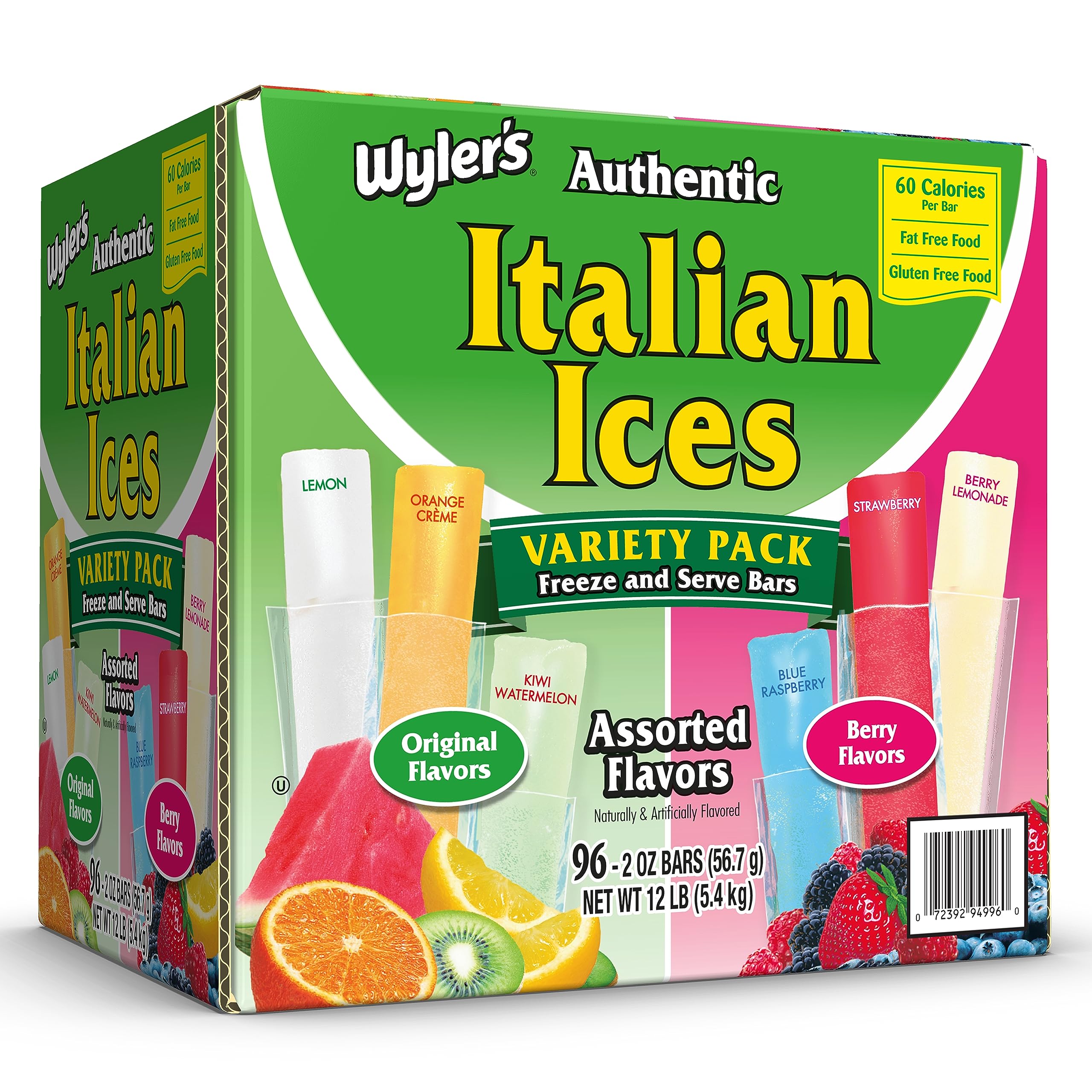 Wyler's Authentic Italian Ice Fat Free Freezer Bars