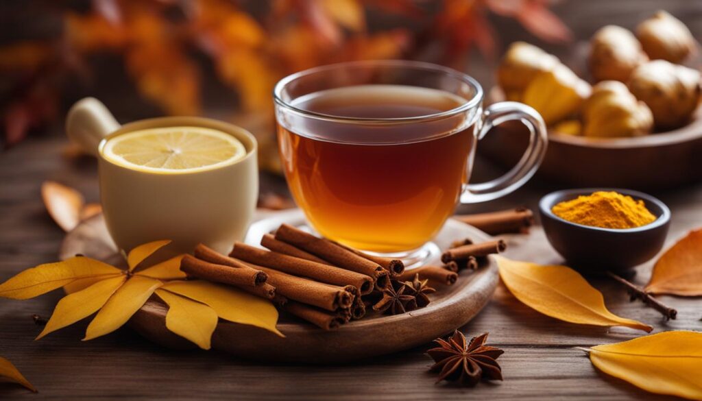 Antioxidant-Rich Turmeric Cinnamon and Ginger Tea