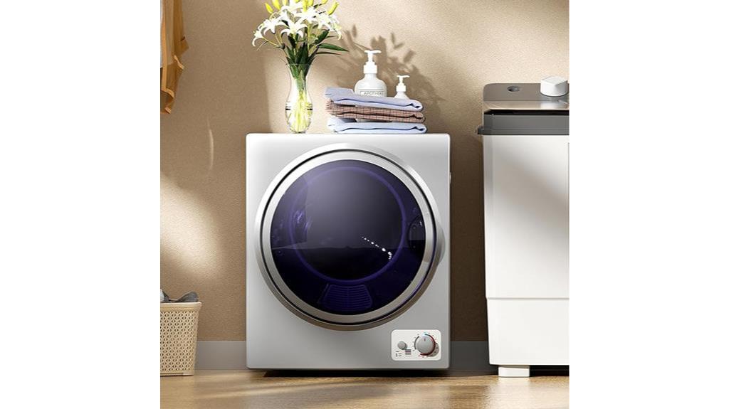 silver compact laundry dryer