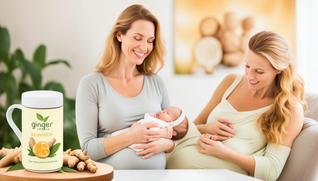 Incorporating ginger tea into breastfeeding routine