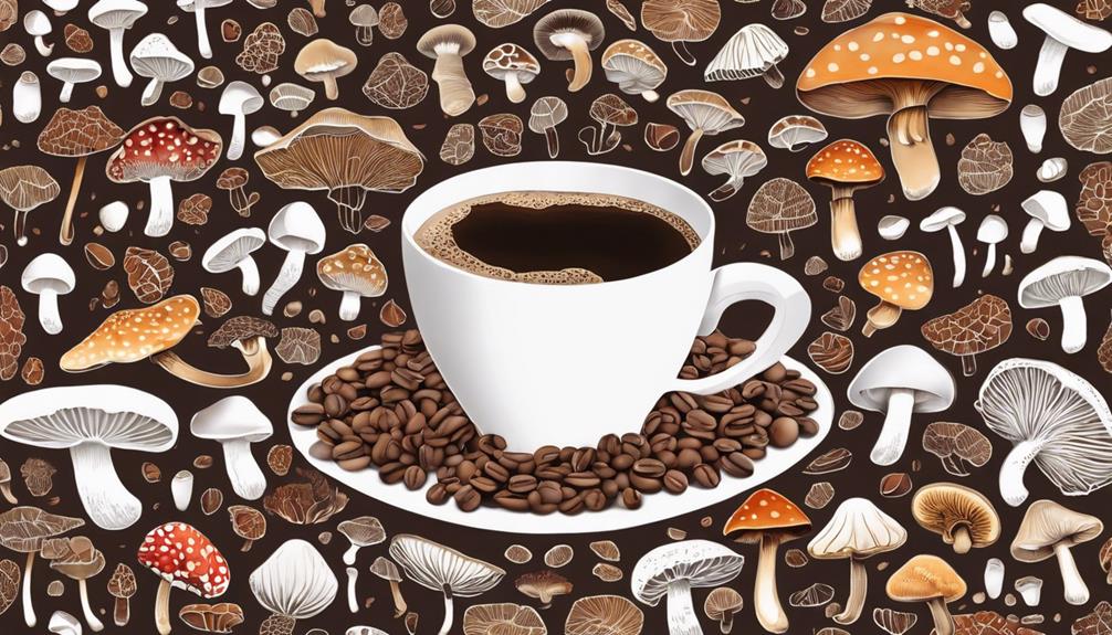 coffee infused with mushrooms
